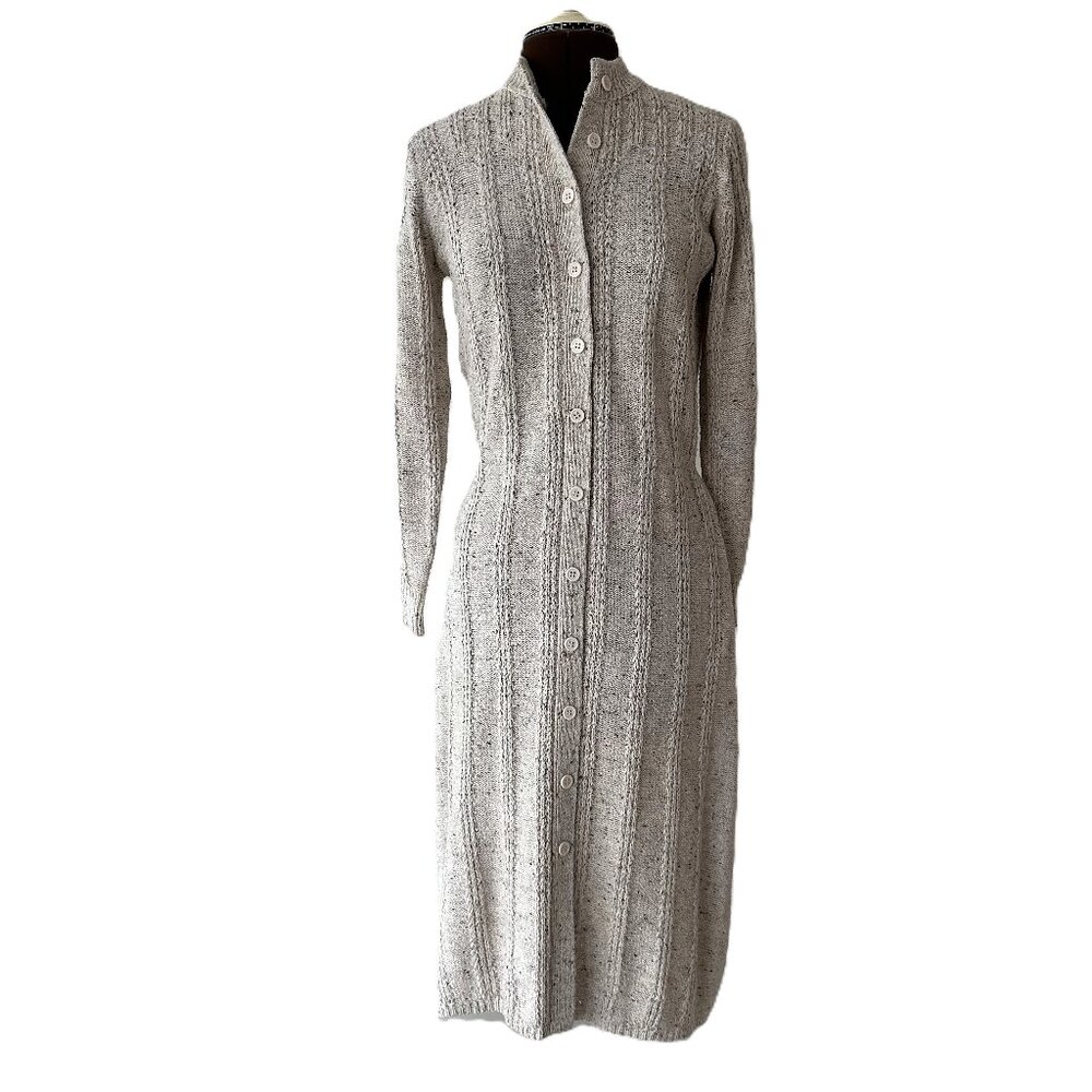 Vintage Cable Knit Sweater Dress